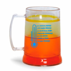 CANECA COM GEL COLORIDO DE 300ML DE COR CRISTAL - 10g | 1X0 - 500 unidades | CONDO0668