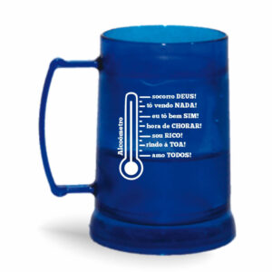 CANECA COM GEL INCOLOR DE 300ML DE COR TRANSPARENTE COLIRIDA - 10g | 1X0 - 500 unidades | CONDO0680