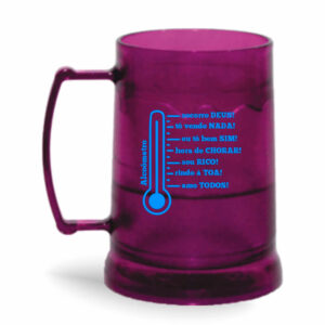 CANECA COM GEL INCOLOR DE 300ML DE COR TRANSPARENTE COLIRIDA - 10g | 1X0 - 500 unidades | CONDO0698