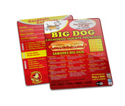 PVC BRANCO - CARDAPIO - 50g | 4X4 - 100 unidades | CP244100CO