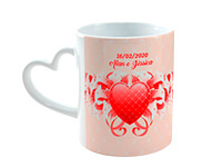 CANECA CORAÇÃO BRANCA - 10g | 4X0 - 1 unidade | CPCR1