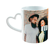 CANECA CORAÇÃO BRANCA - 10g | 4X0 - 5 unidades | CPCR5