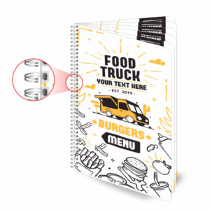 PVC BRANCO - CARDAPIO - 50g | 4X4 - 4 unidades | CPCW12I