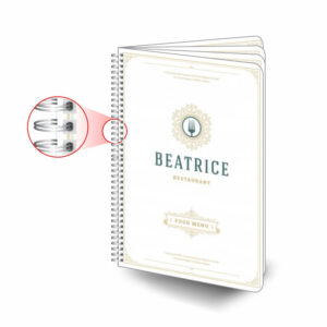 PVC BRANCO - CARDAPIO - 50g | 4X4 - 10 unidades | CPCW3042B