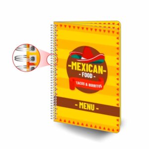 PVC BRANCO - CARDAPIO - 50g | 4X4 - 5 unidades | CPCW6M