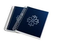 CADERNETA- CAPA MALEÁVEL COUCHÊ 300G - WIRE O - MIOLO AP 75G - 300g | 4X0 - 4 unidades | CW3HS4C