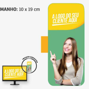 DISPLAY DE MONITOR - PVC BRANCO 0,50 - 50g | 4X0 - 20 unidades | DPL02M20C