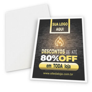 APERGAMINHADO - 180g | 4X0 - 50 unidades | FA184C50