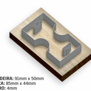 TAG CINTURADA 85X44 - FACA - 10g | 0X0 - 1 unidade | FAC13