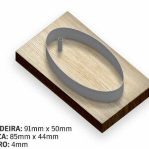 TAG OVAL 85X44 - FACA - 10g | 0X0 - 1 unidade | FAC15