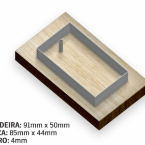 TAG PADRAO FURO 85X44 - FACA - 10g | 0X0 - 1 unidade | FAC16