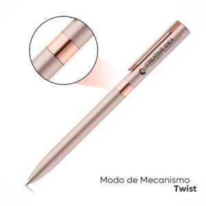 CANETAS ESFEROGRÁFICAS - METALIZADAS - 10g | 4X0 - 10 unidades | GIFT0565