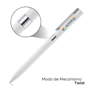 CANETAS ESFEROGRÁFICAS - METALIZADAS - 10g | 4X0 - 100 unidades | GIFT0574