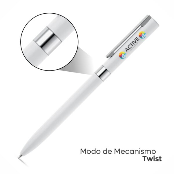 CANETAS ESFEROGRÁFICAS - METALIZADAS - 10g | 4X0 - 100 unidades | GIFT0574