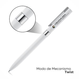 CANETAS ESFEROGRÁFICAS - METALIZADAS - 10g | 4X0 - 10 unidades | GIFT0577