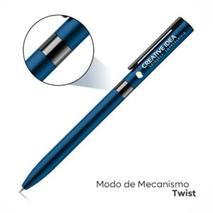 CANETAS ESFEROGRÁFICAS - METALIZADAS - 10g | 4X0 - 10 unidades | GIFT1094