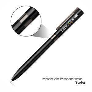 CANETAS ESFEROGRÁFICAS - METALIZADAS - 10g | 4X0 - 25 unidades | GIFT1101