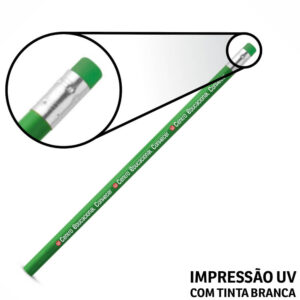 LÁPIS COM BORRACHA - 10g | 4X0 - 50 unidades | GIFT1346
