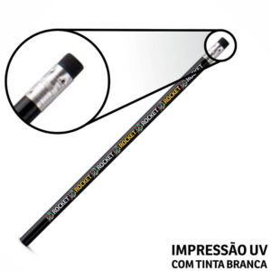 LÁPIS COM BORRACHA - 10g | 4X0 - 25 unidades | GIFT1359