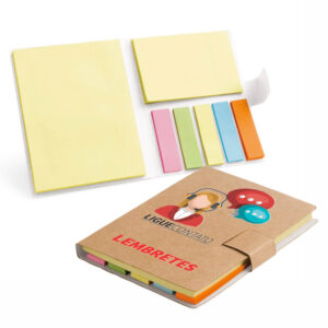 BLOCO ADESIVADO EM CARTÃO - POST IT - 70g | 4X0 - 5 unidades | GIFT1451