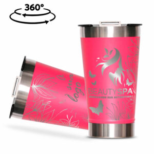 COPO TÉRMICO COM ABRIDOR - PAREDE DUPLA E AÇO - 470ML - 10g | 1X0 - 10 unidades | GIFT2131