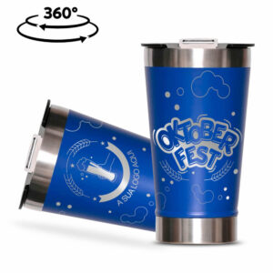 COPO TÉRMICO COM ABRIDOR - PAREDE DUPLA E AÇO - 470ML - 10g | 1X0 - 10 unidades | GIFT2134
