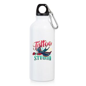 DTF - 94623 SQUEEZE DE ALUMINIO COM MOSQUETAO - 500ML - 10g | 4X0 - 5 unidades | GIFT2300