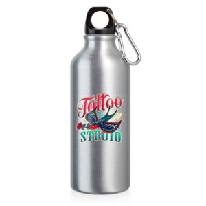 DTF - 94623 SQUEEZE DE ALUMINIO COM MOSQUETAO - 500ML - 10g | 4X0 - 5 unidades | GIFT2303