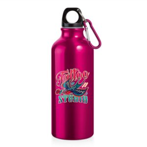DTF - 94623 SQUEEZE DE ALUMINIO COM MOSQUETAO - 500ML - 10g | 4X0 - 5 unidades | GIFT2309