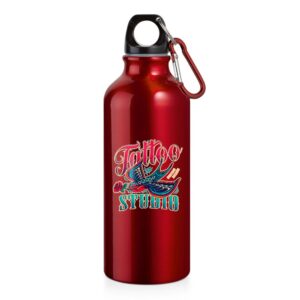 DTF - 94623 SQUEEZE DE ALUMINIO COM MOSQUETAO - 500ML - 10g | 4X0 - 5 unidades | GIFT2315