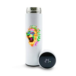 DTF - GARRAFA TÉRMICA MODELO TERMÔMETRO - 500ML - 10g | 4X0 - 1 unidade | GIFT2353