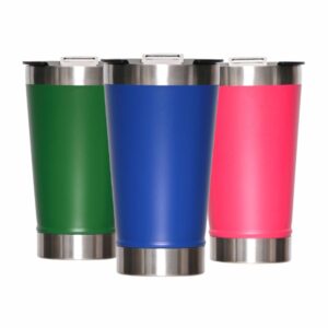 COPO TÉRMICO COM ABRIDOR - PAREDE DUPLA E AÇO - 470ML - 10g | 0X0 - 5 unidades | GIFT2390