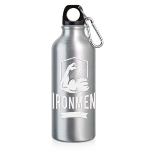 94623 SQUEEZE DE ALUMINIO COM MOSQUETAO -500ML - CROMADO - 10g | 1X0 - 1 unidade | GIFT2678
