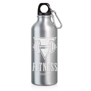 94623 SQUEEZE DE ALUMINIO COM MOSQUETAO -500ML - CROMADO - 10g | 1X0 - 5 unidades | GIFT2679