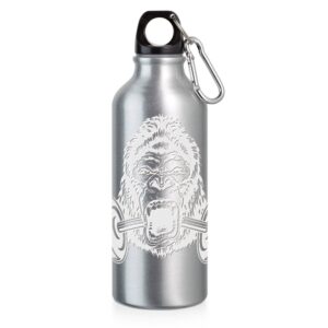 94623 SQUEEZE DE ALUMINIO COM MOSQUETAO -500ML - CROMADO - 10g | 1X0 - 10 unidades | GIFT2680