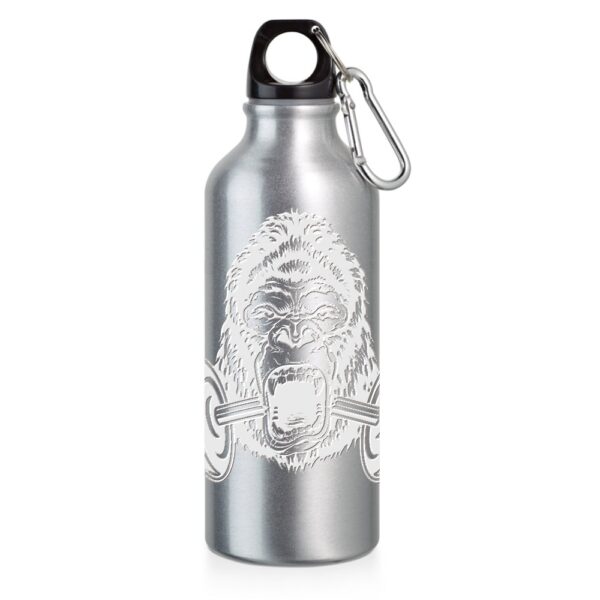 94623 SQUEEZE DE ALUMINIO COM MOSQUETAO -500ML - CROMADO - 10g | 1X0 - 10 unidades | GIFT2680