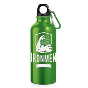 94623 SQUEEZE DE ALUMINIO COM MOSQUETAO -500ML - VERDE - 10g | 1X0 - 1 unidade | GIFT2687
