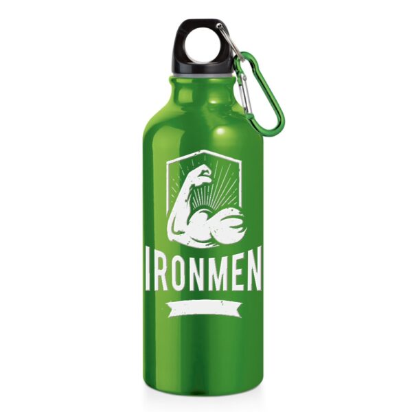 94623 SQUEEZE DE ALUMINIO COM MOSQUETAO -500ML - VERDE - 10g | 1X0 - 1 unidade | GIFT2687