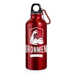 94623 SQUEEZE DE ALUMINIO COM MOSQUETAO - 500ML -VERMELHO - 10g | 1X0 - 1 unidade | GIFT2690
