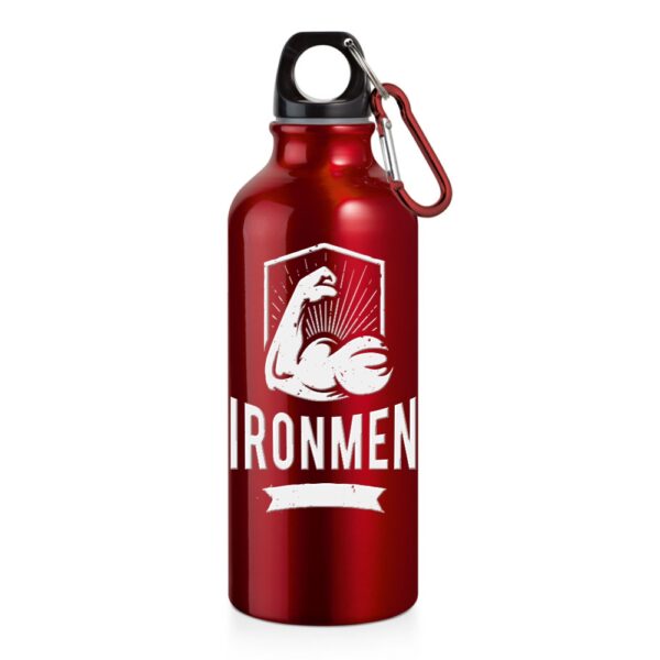 94623 SQUEEZE DE ALUMINIO COM MOSQUETAO - 500ML -VERMELHO - 10g | 1X0 - 1 unidade | GIFT2690