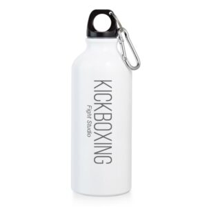 94623 SQUEEZE DE ALUMINIO COM MOSQUETAO - 500ML -BRANCO - 10g | 1X0 - 5 unidades | GIFT2694