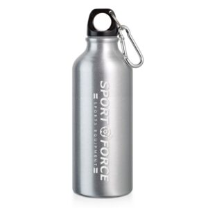 94623 SQUEEZE DE ALUMINIO COM MOSQUETAO -500ML - CROMADO - 10g | 1X0 - 1 unidade | GIFT2696
