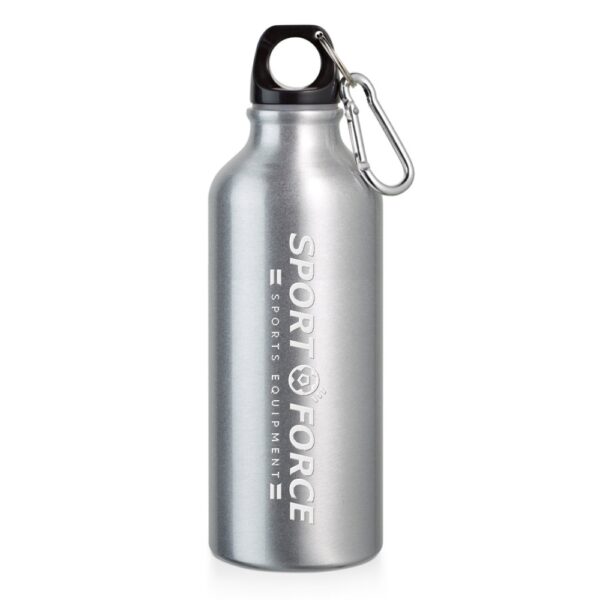 94623 SQUEEZE DE ALUMINIO COM MOSQUETAO -500ML - CROMADO - 10g | 1X0 - 1 unidade | GIFT2696