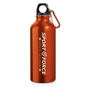 94623 SQUEEZE DE ALUMINIO COM MOSQUETAO - 500ML -LARANJA - 10g | 1X0 - 1 unidade | GIFT2699