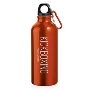 94623 SQUEEZE DE ALUMINIO COM MOSQUETAO - 500ML -LARANJA - 10g | 1X0 - 5 unidades | GIFT2700