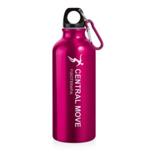 94623 SQUEEZE DE ALUMINIO COM MOSQUETAO - 500ML - ROSA - 10g | 1X0 - 10 unidades | GIFT2704