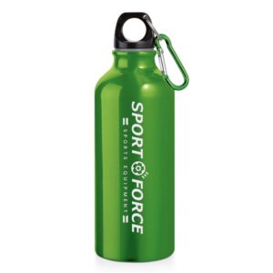 94623 SQUEEZE DE ALUMINIO COM MOSQUETAO -500ML - VERDE - 10g | 1X0 - 1 unidade | GIFT2705
