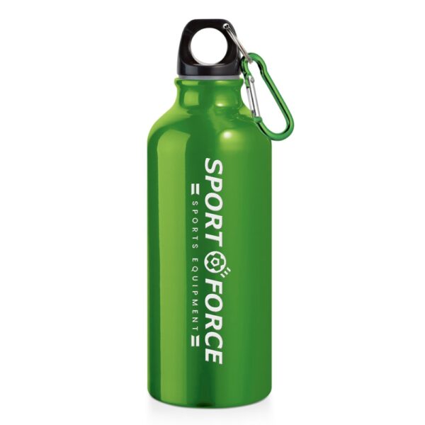 94623 SQUEEZE DE ALUMINIO COM MOSQUETAO -500ML - VERDE - 10g | 1X0 - 1 unidade | GIFT2705