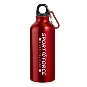 94623 SQUEEZE DE ALUMINIO COM MOSQUETAO - 500ML -VERMELHO - 10g | 1X0 - 1 unidade | GIFT2708