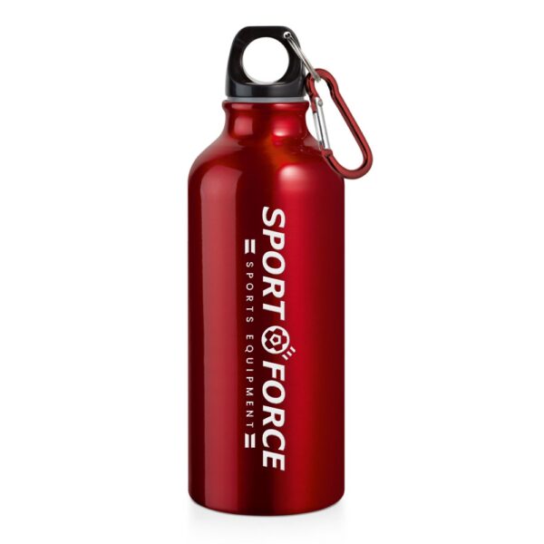94623 SQUEEZE DE ALUMINIO COM MOSQUETAO - 500ML -VERMELHO - 10g | 1X0 - 1 unidade | GIFT2708